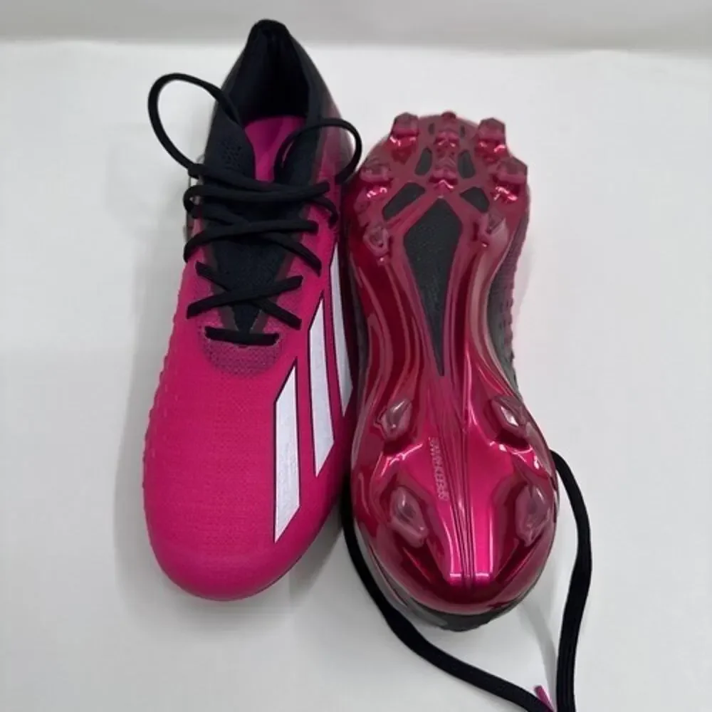 Adidas X Speedportal.1 FG Pink Black Soccer Cleats GZ5108 Size: M6.5/W7.5